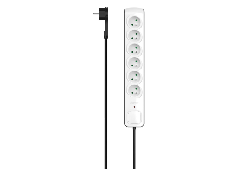 Hama Listwa przeciwprzepięciowa premium - 6 gniazd, 3m